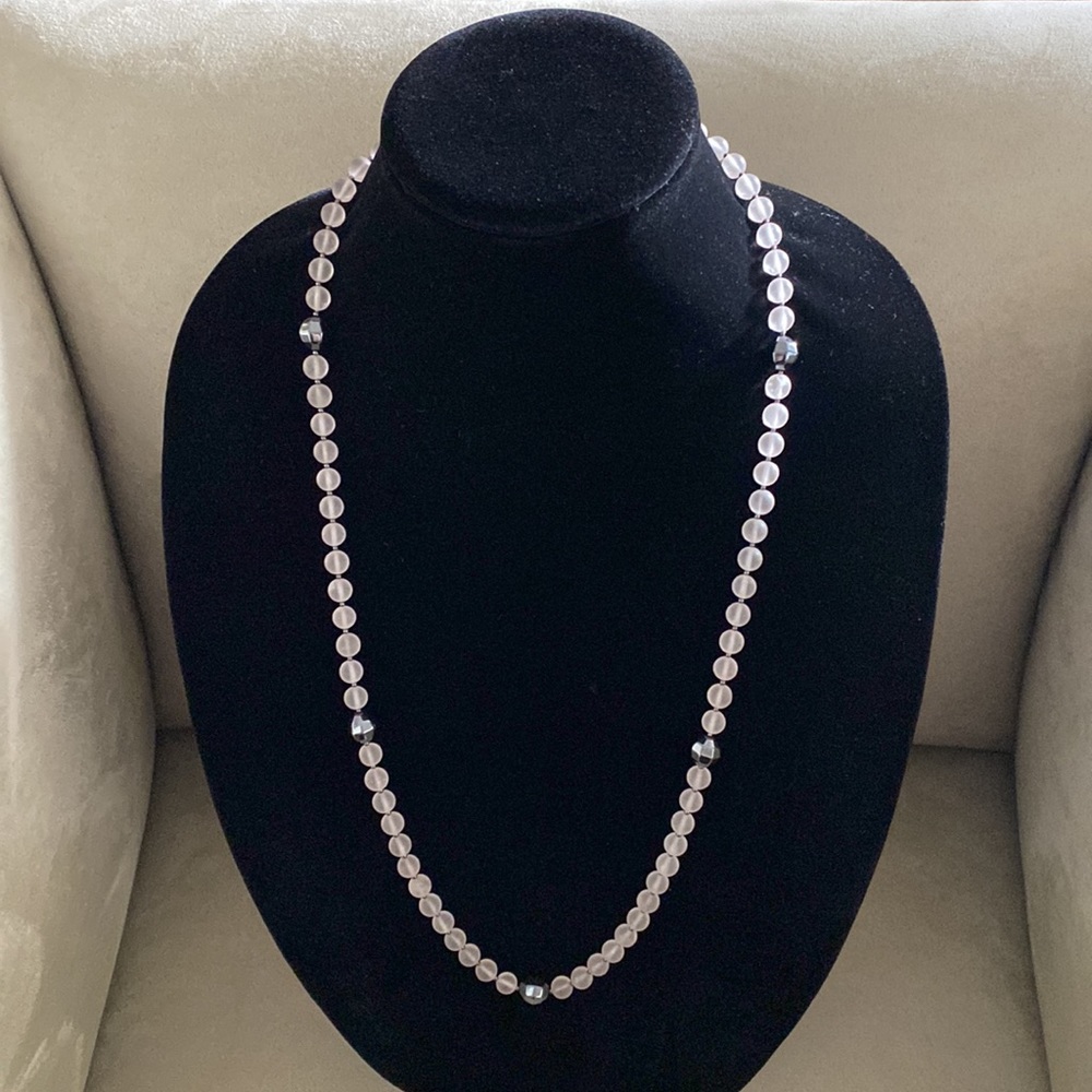 Rock Crystal & Hematite Necklace
